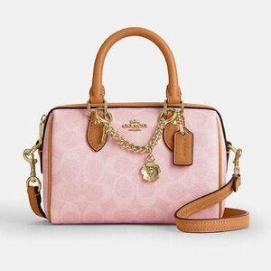 Coach Mini Rowan Crossbody Bag in Powder Pink